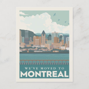 Invitation Carte Postale Montréal, Canada   que nous nous sommes déplacé