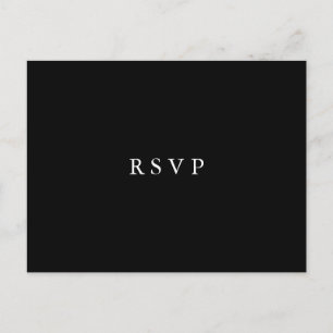 Invitation Carte Postale Moonlight Bloom Choix de repas pour RSVP mariage
