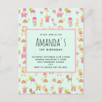 Motif mignon avec Nursery Animaux & Jouets Anniver