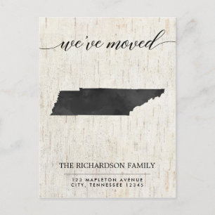 Invitation Carte Postale Moving faire-part, Tennessee état rustique