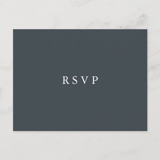 Invitation Carte Postale Mystical Winter | Mariage Floral CHOIX DE REPAS RS (Devant)