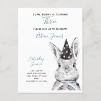 Noir et blanc Un lapin atteint trois ans