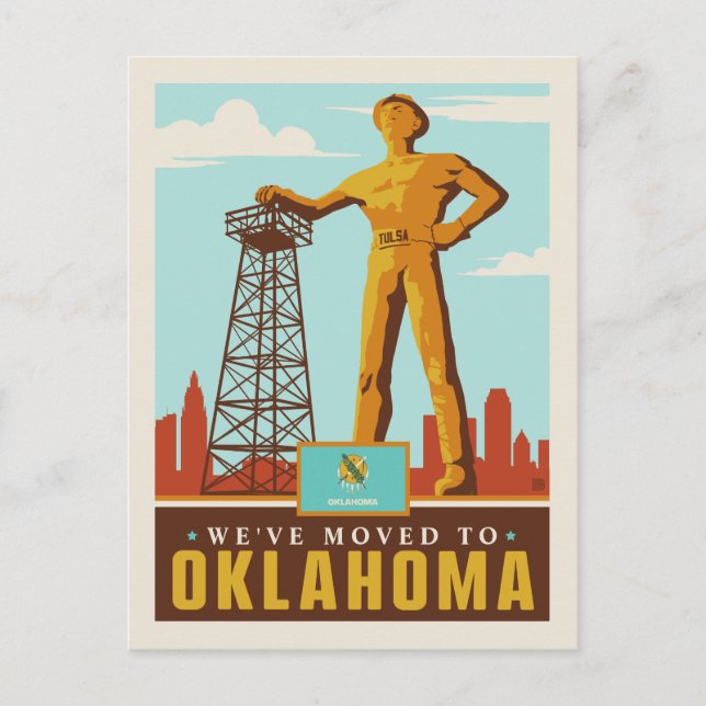 Invitation Carte Postale Nous sommes allés en Oklahoma (Devant)