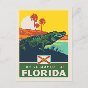 Invitation Carte Postale Nous sommes partis en Floride