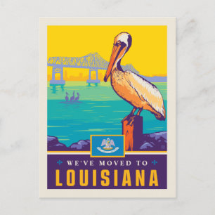 Invitation Carte Postale Nous sommes partis en Louisiane