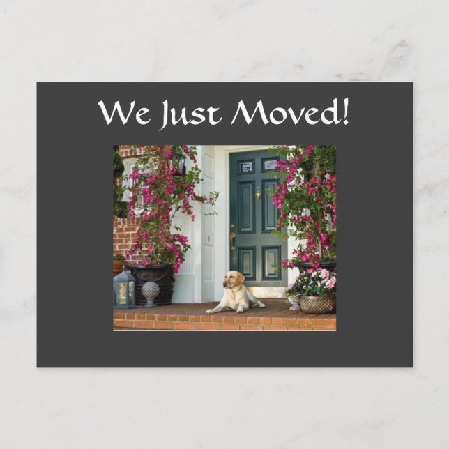 INVITATION CARTE POSTALE NOUS VENONS DE DÉPLACER L'INVITATION RÉCHAUFFANT (Devant)