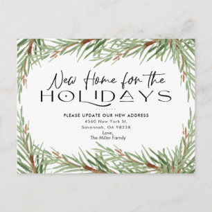Invitation Carte Postale Nouvelle maison Vacances Pine Branche Moving Faire