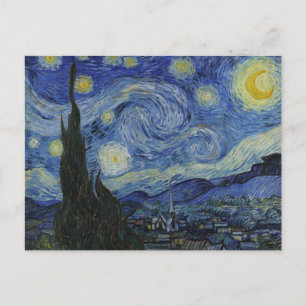 Invitation Carte Postale "Nuit étoilée" par Van Gogh