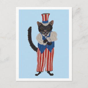 Invitation Carte Postale Oncle Chat Noir Sam