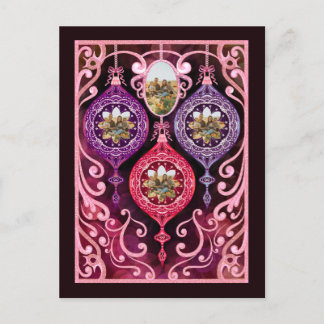 Invitation Carte Postale Ornamental Christmas - Photo Christmas card