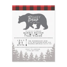 Ourson de la forêt | Baby Shower Rustique Bûcheron
