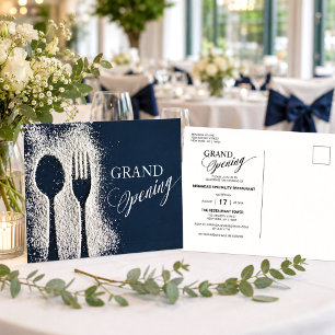 Invitation Carte Postale Ouverture officielle du restaurant Sugar White Pow