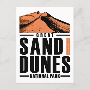 Invitation Carte Postale Parc National Des Dunes De Sable Great Colorado