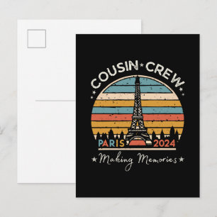 Invitation Carte Postale Paris France - Souvenirs 2024