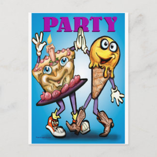 Invitation Carte Postale Parti