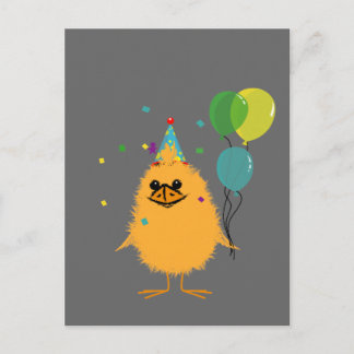 Invitation Carte Postale Parti Chick