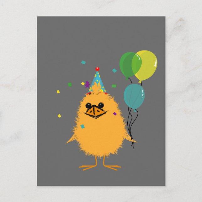 Invitation Carte Postale Parti Chick (Devant)