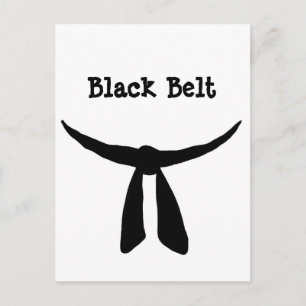 Invitation Carte Postale Partie de ceinture noire