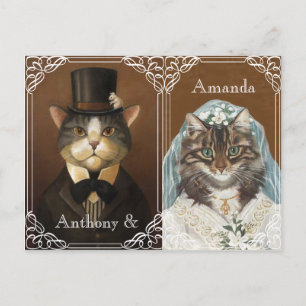 Invitation Carte Postale Partie d'engagement, douche fiançailles