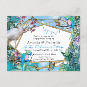 Invitation Carte Postale Paysage tropical