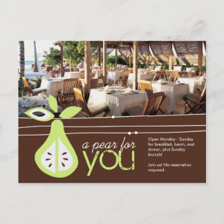 Invitation Carte Postale Pear For You Postcard