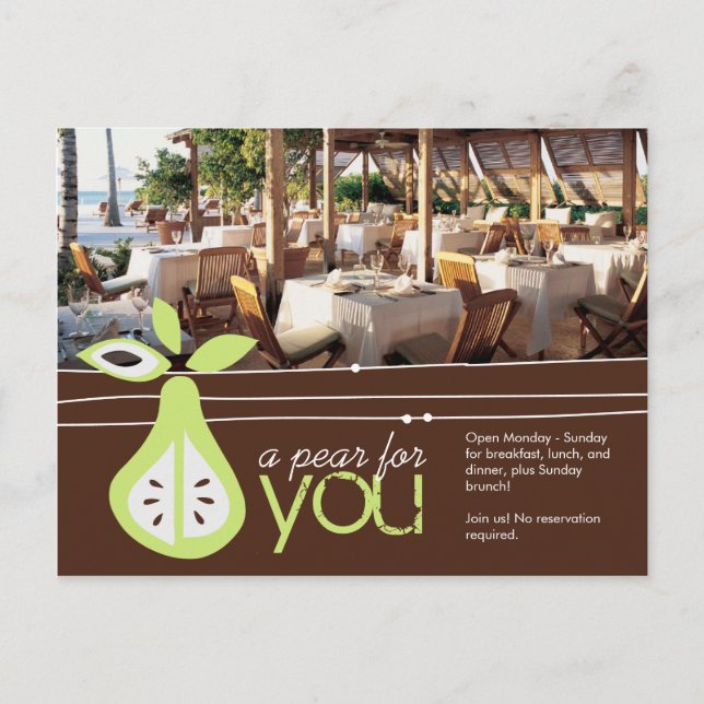 Invitation Carte Postale Pear For You Postcard (Devant)