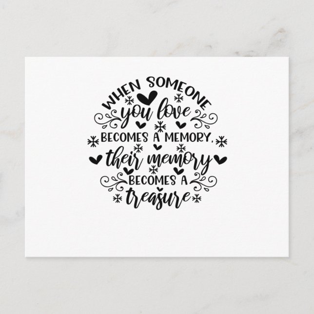 Invitation Carte Postale Penser à vous dans le ciel semble si loin, Pourtan (Devant)