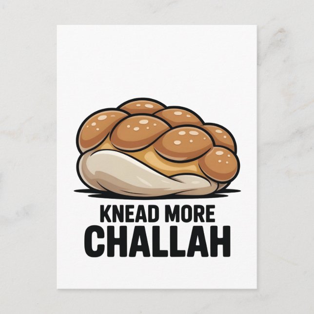 Invitation Carte Postale Pétrir Plus Challah Juif Juif Baking (Devant)