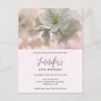 Photographie d'anniversaire de Fleur de Pommier Bl