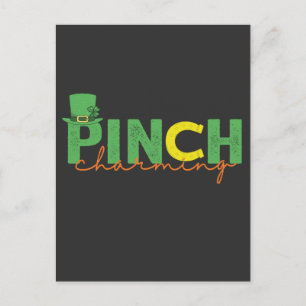 Invitation Carte Postale Pinch CHarming Funny St Patrick's Day Cadeau irlan