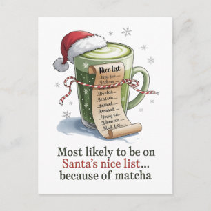 Invitation Carte Postale Plus susceptible de boire du Matcha pendant que to