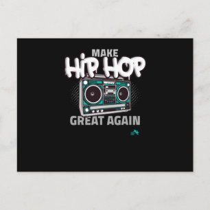 Invitation Carte Postale Poison de hip hop   Make Hip Hop Great Again