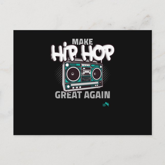 Invitation Carte Postale Poison de hip hop | Make Hip Hop Great Again (Devant)