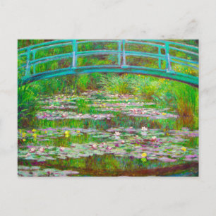 Invitation Carte Postale Pont japonais Monet et nappes d'eau
