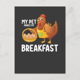 Invitation Carte Postale Poulet Mon Animal Fait Mon Petit Déjeuner