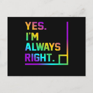 Invitation Carte Postale Professeur de mathématiques toujours correctement