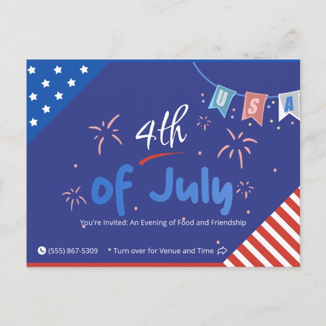 Invitation Carte Postale Que la liberté étincelle ! (Devant)