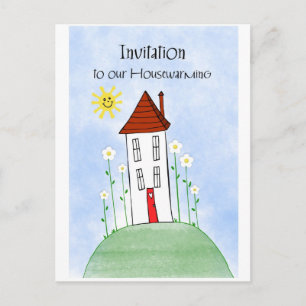 Invitation Carte Postale réchaud d'invitation