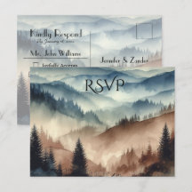 Réponse au mariage dans les montagnes Dusty Blue e