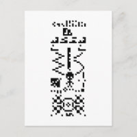 Réponse au message binaire d'Arecibo