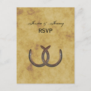 Invitation Carte Postale Réservoirs rustiques en détresse BG RSVP