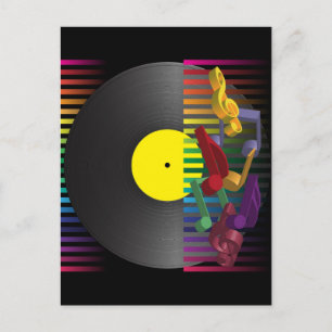 Invitation Carte Postale Rétro arrière - plan de partie