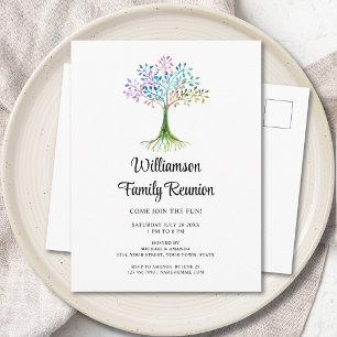 Invitation Carte Postale Réunion familiale