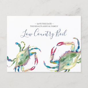 Invitation Carte Postale Réunion familiale côtière – Réservez la date