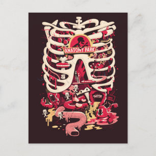 Invitation Carte Postale RICK ET MORTY™   Anatomie Park Rib Cage