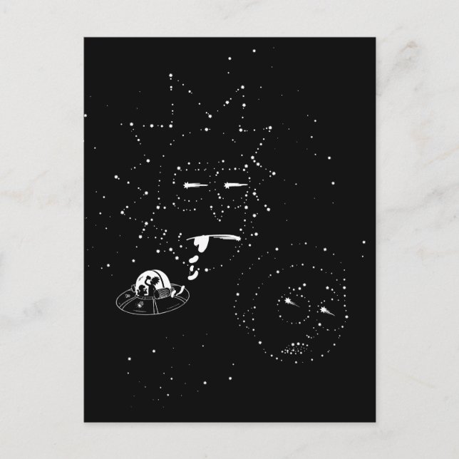 Invitation Carte Postale RICK ET MORTY™ | Constellations (Devant)
