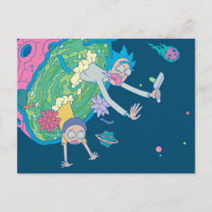 Invitation Carte Postale RICK ET MORTY™   Décrochage du portail infecté