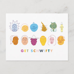 Invitation Carte Postale RICK ET MORTY™   Get Schwifty