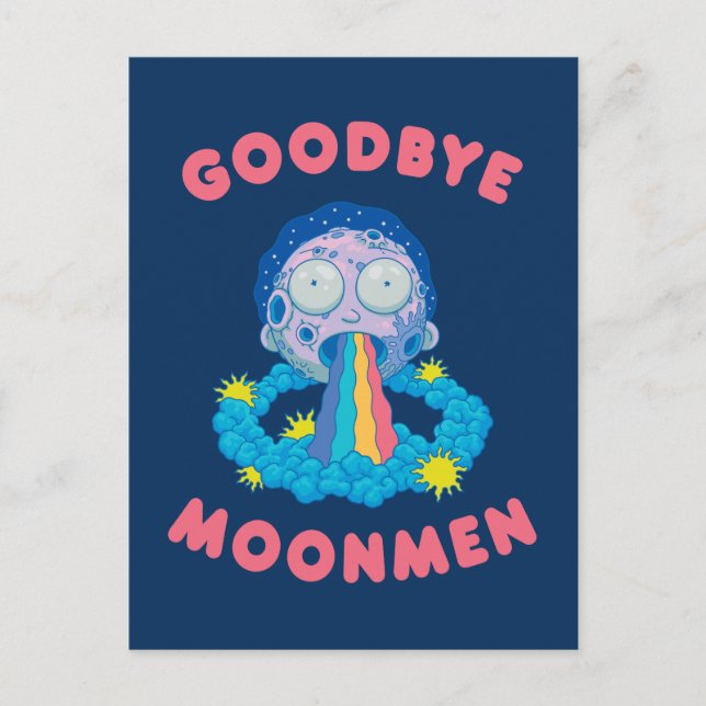 Invitation Carte Postale RICK ET MORTY™ | Goodbye Moonmen (Devant)