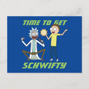 Invitation Carte Postale RICK ET MORTY™  Il Est Temps D'Obtenir Schwifty